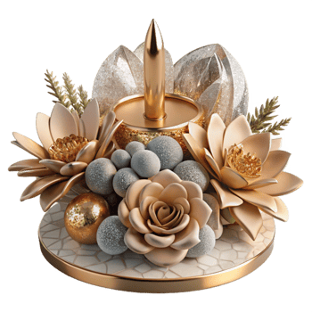 serene rustic Centerpiece Floral Arrangement Table Decor Isolated high resolution png