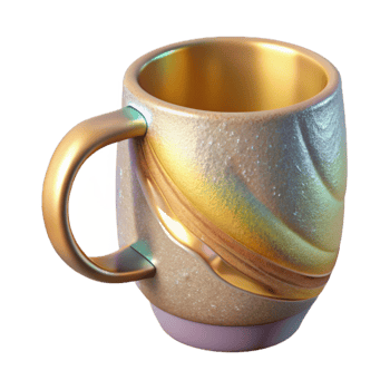 beautiful minimalist Ceramic Mug with Handle Transparent Background Kitchen Decor genuine png