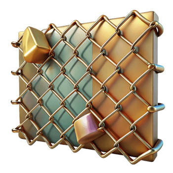 dramatic classic Chain Link Fence Texture Security Barrier Cutout for Urban Design original png