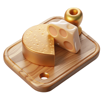 dramatic classic Cheese Board Cutout for Charcuterie Presentation high quality png