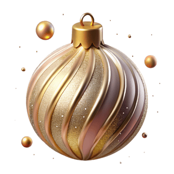 magnificent abstract Christmas Ornament Isolated Festive Decor professional png