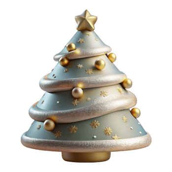 magnificent modern Christmas Tree Isolated Holiday Celebration detailed png