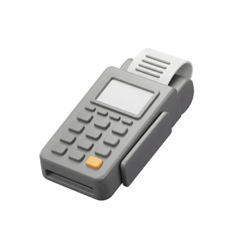 Portable Payment Terminal. Modern Point of Sale Device for Efficient Transactions png