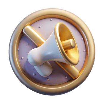 beautiful modern Clean Mute Icon Transparent for Silent Mode png