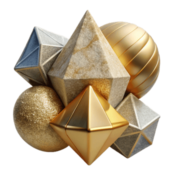 impressive creative Colorful Geometric Ornament Isolated for Greeting Card Design high resolution png