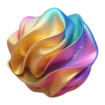elegant artistic Colorful Gradient Mesh Background Isolated for Design premium png
