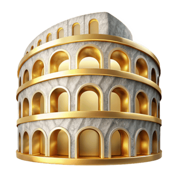 impressive modern Colosseum Icon Cutout for Roman History genuine png