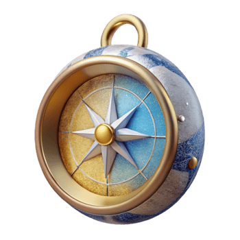 stunning minimalist Compass with Magnetic North and Declination Cutout for Precise Orienteering high resolution png