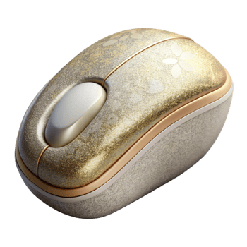 stunning rustic Computer Mouse Ergonomic Design Isolated for Tech Websites premium png