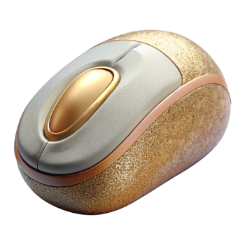 elegant traditional Computer Mouse Ergonomic Design Isolated for Tech Websites original png