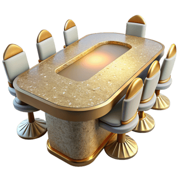 elegant artistic Conference Table Silhouette Cutout for Meeting Room Design png