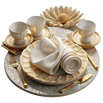 wonderful artistic Cotton Placemats Isolated Dining Decor detailed png