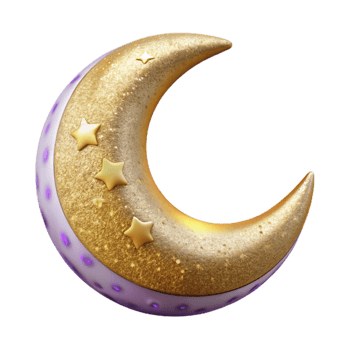vibrant abstract Crescent Moon Cutout for Celestial Art genuine png