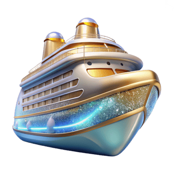 stunning vintage Cruise Liner Isolated Cutout for Vacation Themes professional png