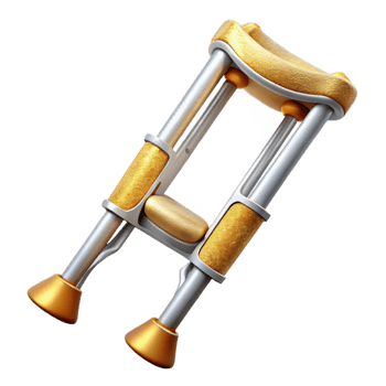 wonderful artistic Crutches Mobility Aid Equipment Cutout professional png