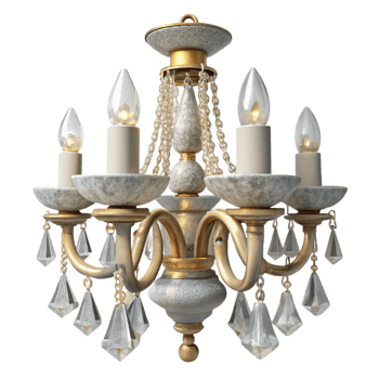 elegant minimalist Crystal Chandelier Elegant Wedding Decor Isolated high quality png