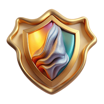 dramatic minimalist Cybersecurity Shield Protection Symbol Cutout for Web Security original png