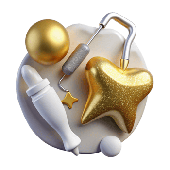 serene artistic Dental Tools Dentistry Icon Cutout for Oral Hygiene genuine png