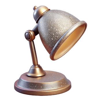 beautiful classic Desk Lamp Workspace Accessory Isolated for Home Office Design authentic png
