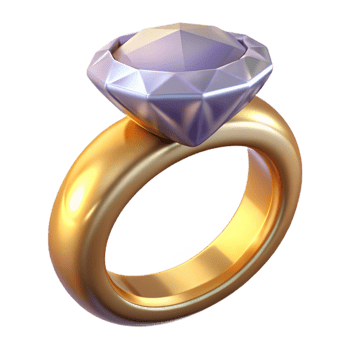 extraordinary creative Diamond Engagement Ring Isolated for Jewelry Design authentic png