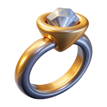 beautiful classic Diamond Engagement Ring Isolated for Jewelry Design exclusive png