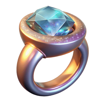 serene artistic Diamond Ring Sparkling Gemstone Cutout for Jewelry Advertisements high quality png
