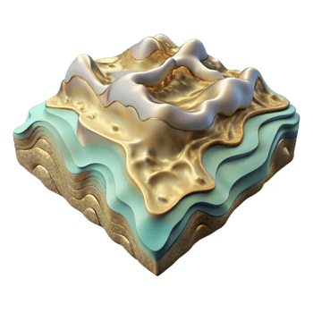 vibrant modern D Map with Terrain Elevation Transparent for Geographic Modeling genuine png