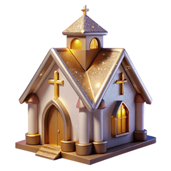 magnificent traditional Easter Church Building Isolated for Christian Celebration original png