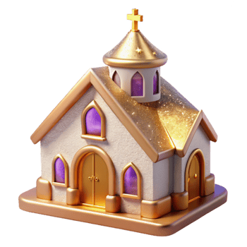 extraordinary traditional Easter Church Building Isolated for Christian Celebration png