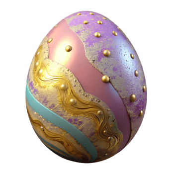 elegant rustic Easter Egg Decorated Transparent for Spring Celebrations high quality png