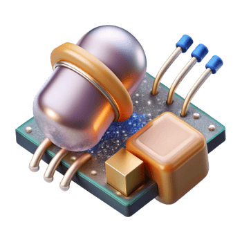 beautiful traditional Electronic Components Resistor Capacitor Transparent for Circuit Design original png