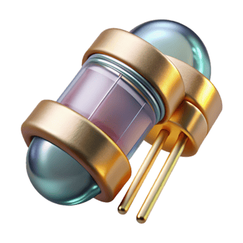 vibrant abstract Electronic Components Resistor Capacitor Transparent for Circuit Design professional png