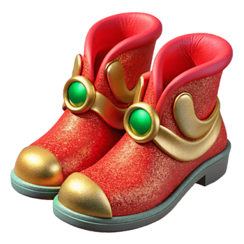vibrant traditional Elf Shoes Red Festive Footwear Transparent png