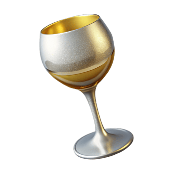 magnificent abstract Empty Wine Glass Clear Isolated for Beverage Photography authentic png