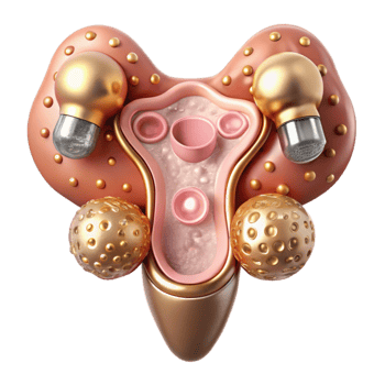 magnificent abstract Endocrine System Illustration Isolated Hormone Diagram detailed png