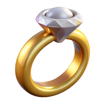 stunning minimalist Engagement Ring Diamond Solitaire Gold Band Isolated detailed png