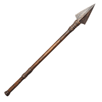 Long spear isolated on transparent background png