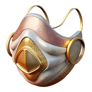 beautiful contemporary Face Mask Protective Equipment Cutout high quality png