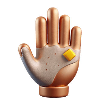 beautiful minimalist Flat Design Hand Gesture Icon Cutout for Communication Graphics authentic png