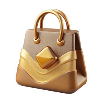 serene abstract Flat Design Shopping Bag Icon Isolated for Retail Websites exclusive png