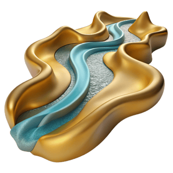 extraordinary classic Flowing River Isolated for Nature Illustrations authentic png