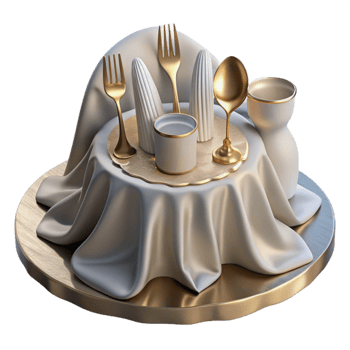 beautiful classic Fork Cutlery Table Setting Transparent for Restaurant Supplies original png