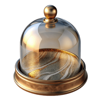 beautiful classic Glass Cloche Isolated Decorative Home Decor Element genuine png