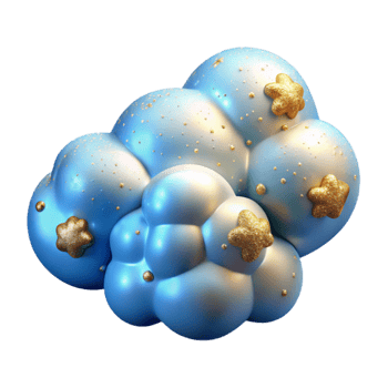 beautiful classic Gradient Mesh Sky Blue Clouds Cutout png