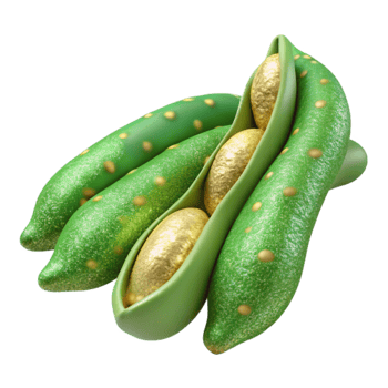 serene creative Green Beans String Beans Vegetable Side Dish Cutout for Healthy Recipes premium png