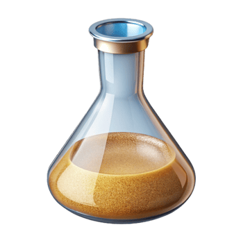 serene abstract Hand Drawn Lab Beaker Illustration Transparent for Chemistry Experiments png