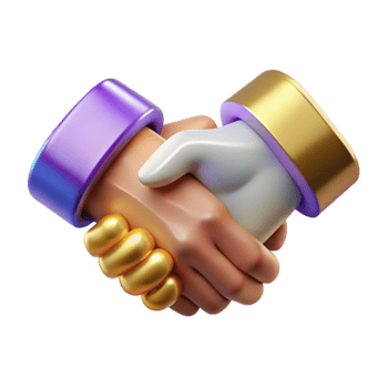 serene minimalist Handshake Partnership Agreement Cutout for Business Collaboration png
