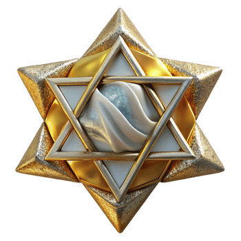 wonderful rustic Hanukkah Star of David Isolated for Jewish Symbolism exclusive png