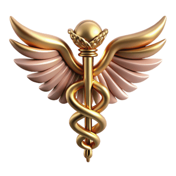 vibrant traditional Healthcare Caduceus Symbol Isolated for Medical Design png
