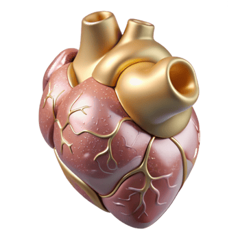 dramatic abstract Heart Anatomy Diagram Cardiology Isolated for Medical Websites png